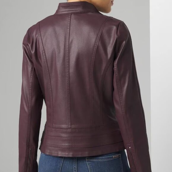 NWT chic biker jacket WHBM 10 P - Picture 2 of 8